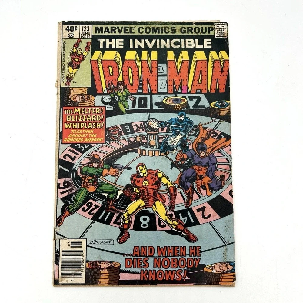 Invincible Iron Man #123 Marvel 1979 Melter Blizzard Whiplash Bob Layton Art